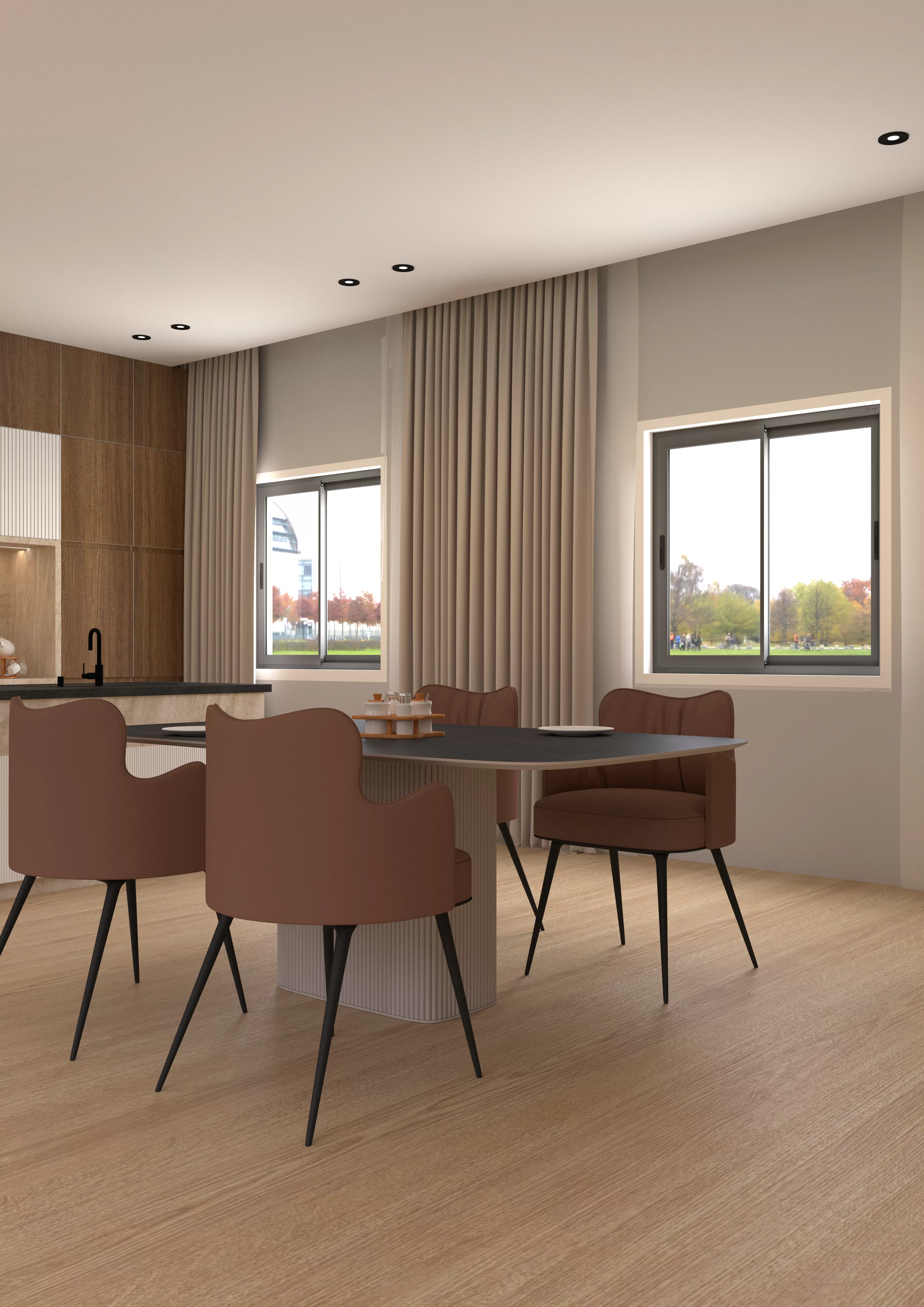 Opera Slim Aluminium Window